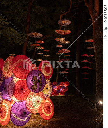 月あかり花回廊の写真素材