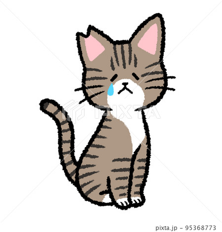 猫 悲しい 泣く 涙のイラスト素材 - PIXTA
