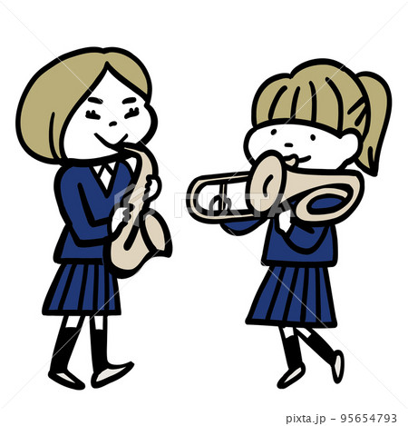 軽音楽部のイラスト素材