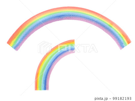 水彩 水彩画 虹色 にじのイラスト素材 - PIXTA
