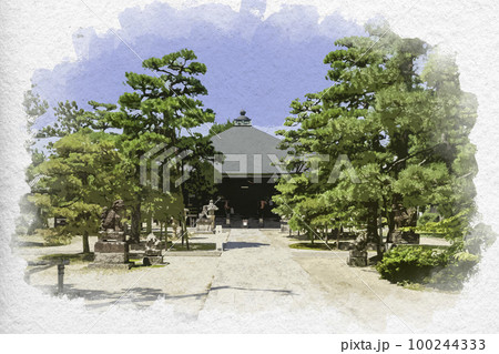 京都 水彩画 水彩 天橋立のイラスト素材 - PIXTA