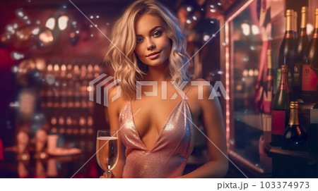 金髪 巨乳 外人 女性 グラマー 巨乳 外国人の写真素材 - PIXTA