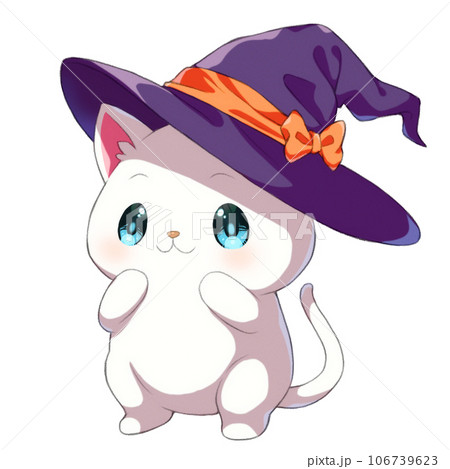 ハロウィン 動物 白猫 猫のイラスト素材 - PIXTA