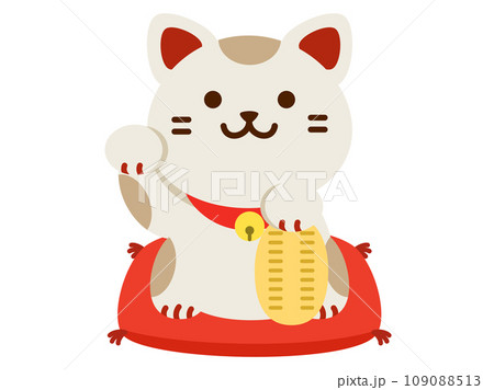 福猫のイラスト素材 - PIXTA