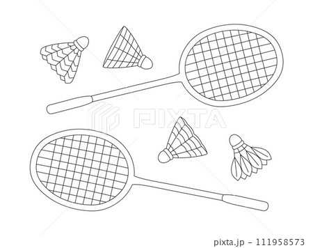 180+ Drawing Of The Badminton Court Stock Illustrations, Royalty-Free  Vector Graphics & Clip Art - iStock