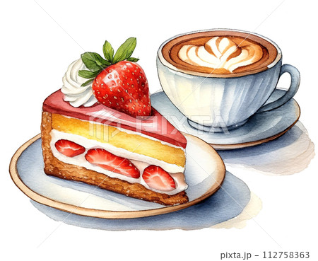カップケーキ イラスト 色鉛筆画 ケーキのイラスト素材 - PIXTA