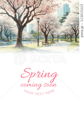 水彩画 ベンチ 水彩 公園のイラスト素材 - PIXTA