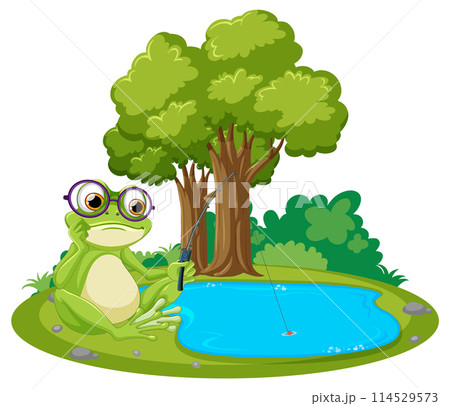 かえる釣りのイラスト素材 - PIXTA