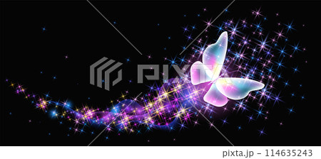 光る蝶のイラスト素材 - PIXTA