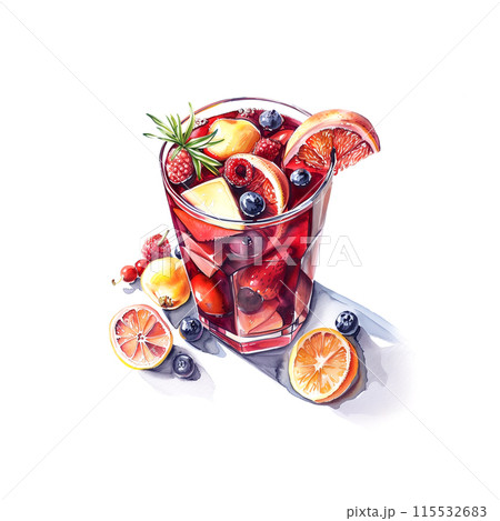 油絵 サングリア ワイン レモン 生まれ変わら 