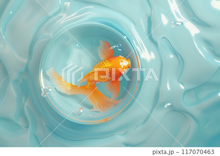 金魚 孤独 魚 寂しいのイラスト素材 - PIXTA