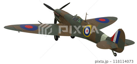 イギリス空軍主力レシプロ戦闘機「スピットファイア」のvector