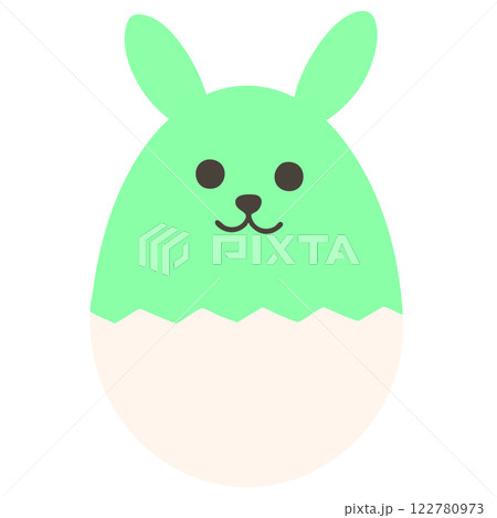 イースター イースターバニー うさぎ イースターエッグのイラスト素材