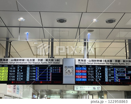 新幹線 電光掲示板 東京駅 東海道新幹線の写真素材 - PIXTA