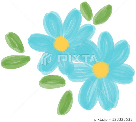 ブルーデイジーのイラスト素材 - PIXTA