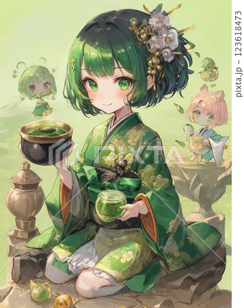 抹茶ちゃんの一休み