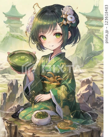 抹茶ちゃんの一休み