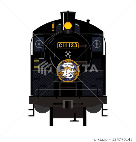 SＬ蒸気機関車 イラスト フレーム付き SL蒸気機関車 イラスト フレーム付き