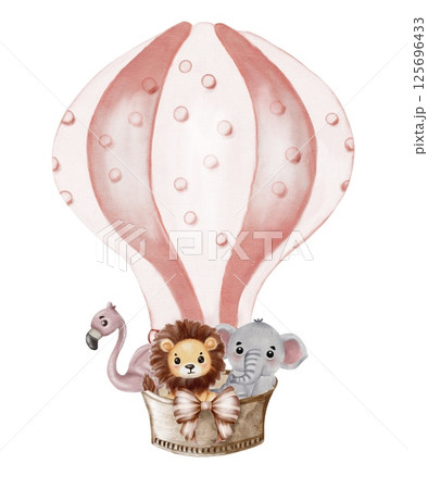 動物 風船 ぞう ゾウのイラスト素材 - PIXTA