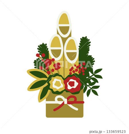 門松 正月飾り 葉牡丹 南天の写真素材 - PIXTA