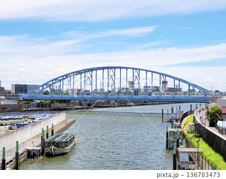 風景 川 江戸川区 旧江戸川の写真素材 - PIXTA